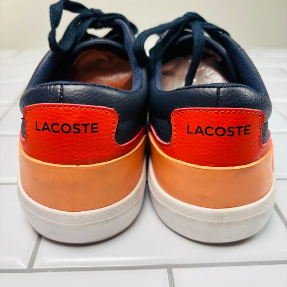 Lacoste 4HND.15 116 1 Casual Sport Men's Shoes Sz 11.5 Blue/Orange - Picture 9 of 10